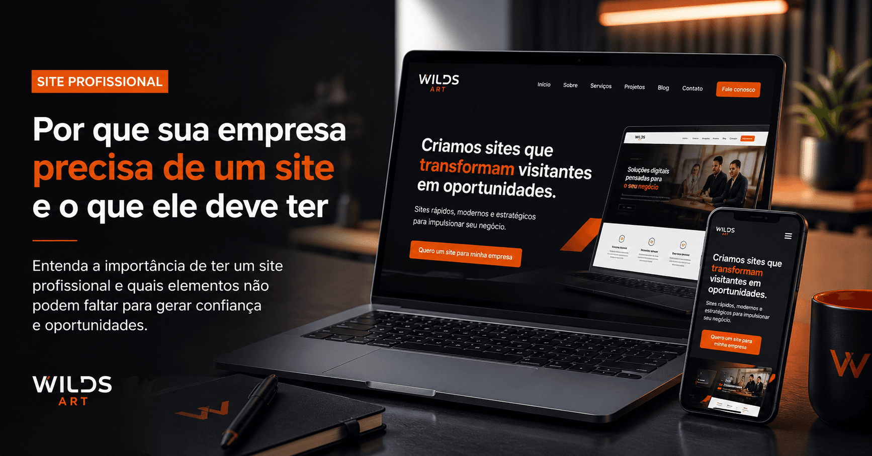 Capa do artigo sobre a importância de um site profissional para empresas.